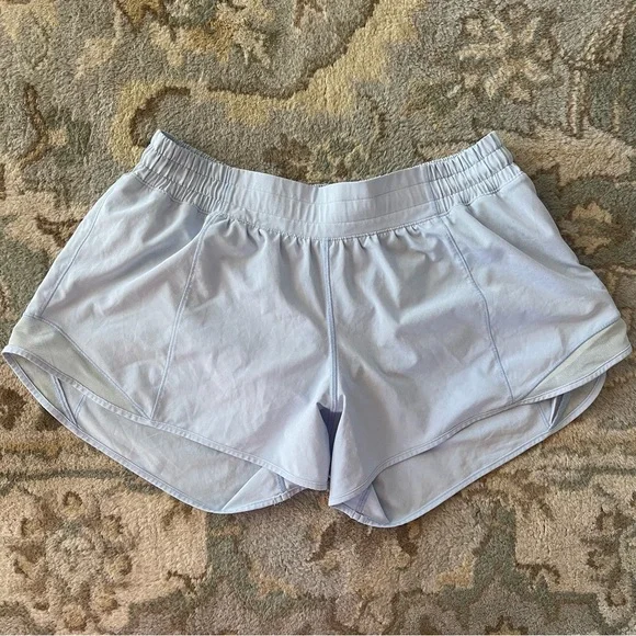 Lululemon Hotty Hot Shorts 2.5" Light Blue Size 10 Tall - Picture 2 of 5